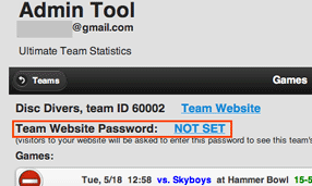 set password screenshot